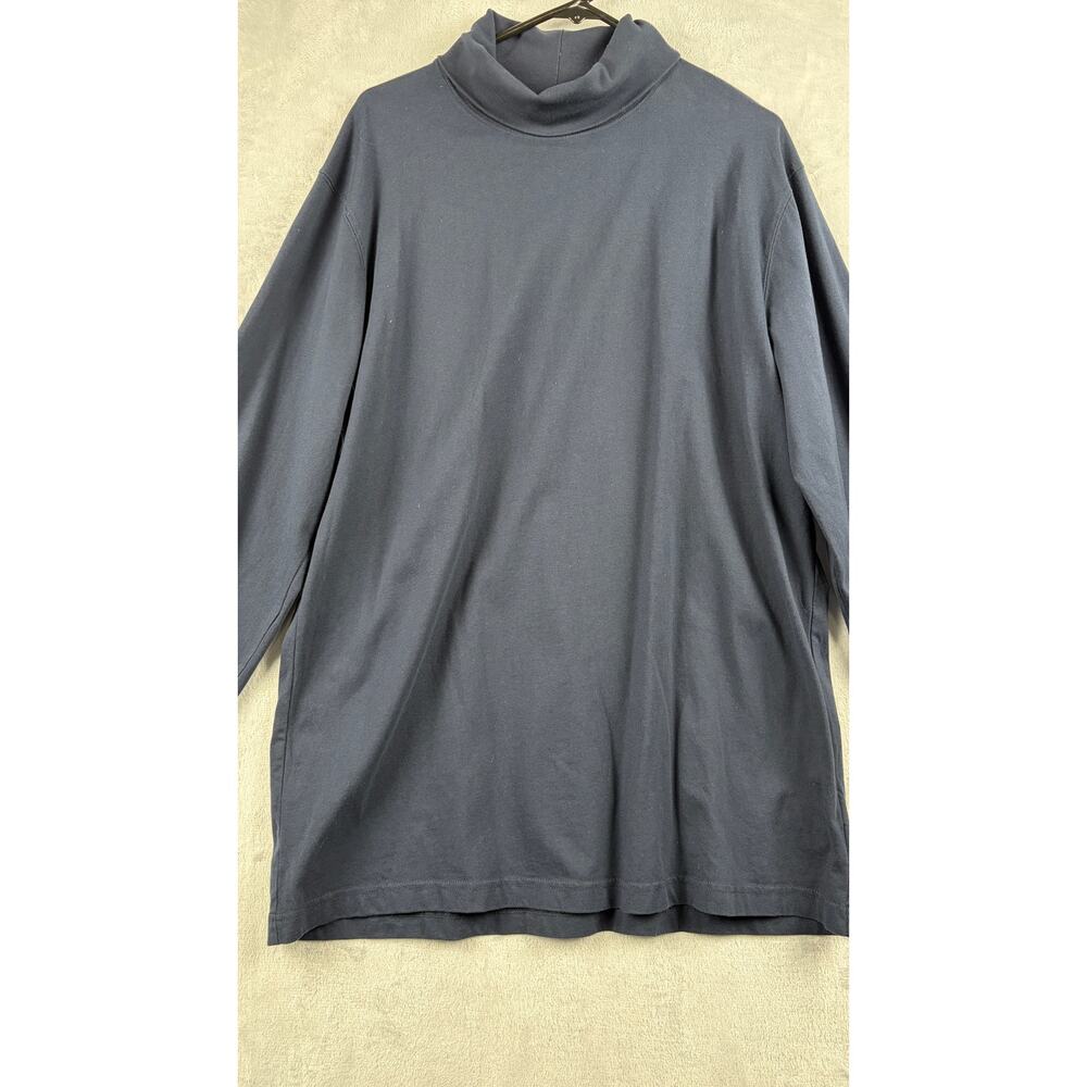 L.L.Bean Men’s Long Sleeve Turtleneck – Navy – Size Large Tall - Picture 6 of 6